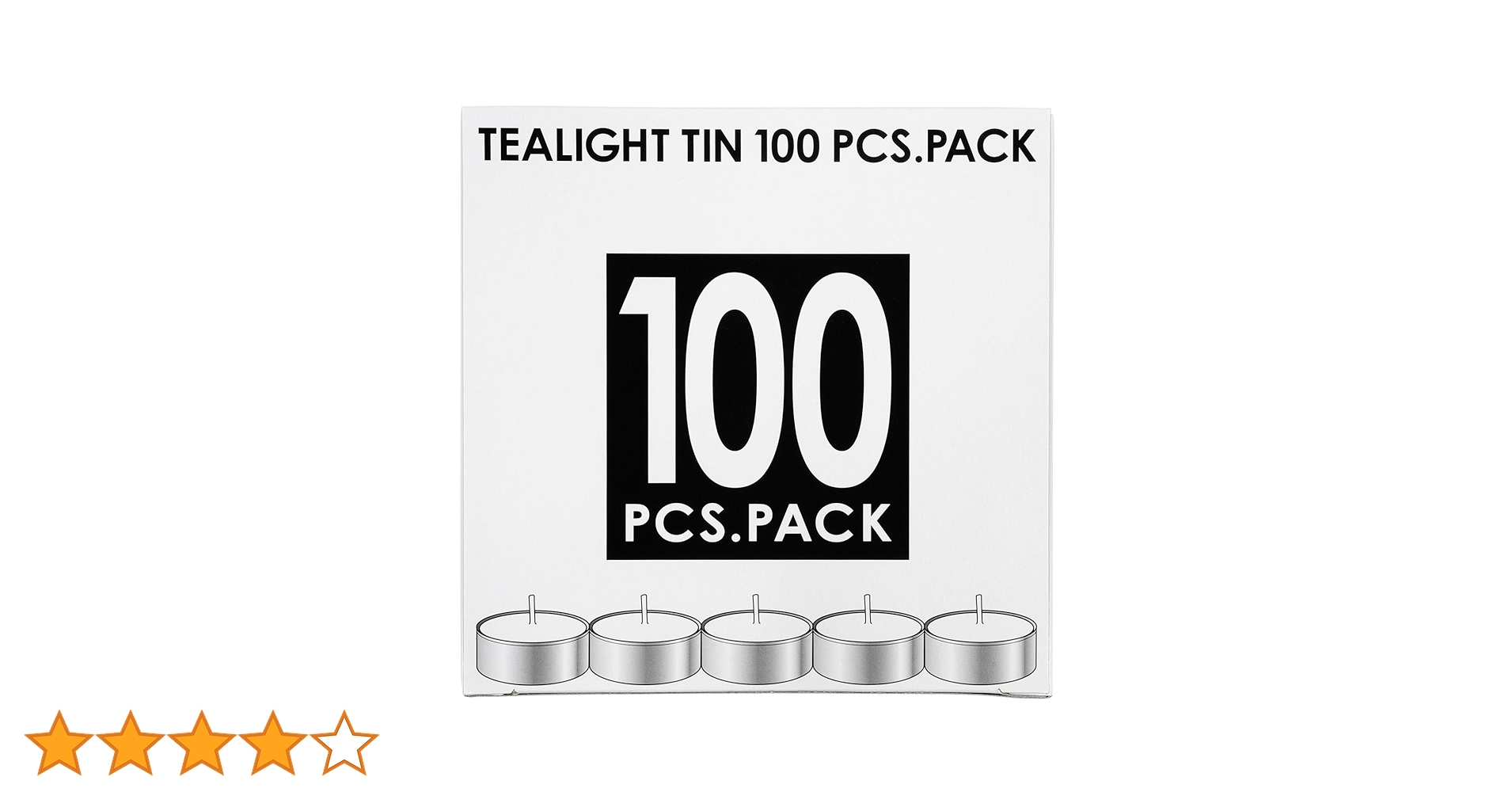 Amazon.co.jp: カメヤマ ティーライトティン 100個入 (ローソク